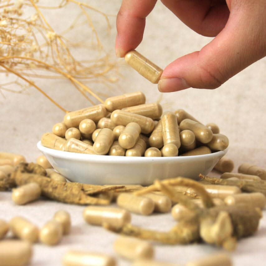 Détail des gélules de ginseng américain Hsu's 500 mg