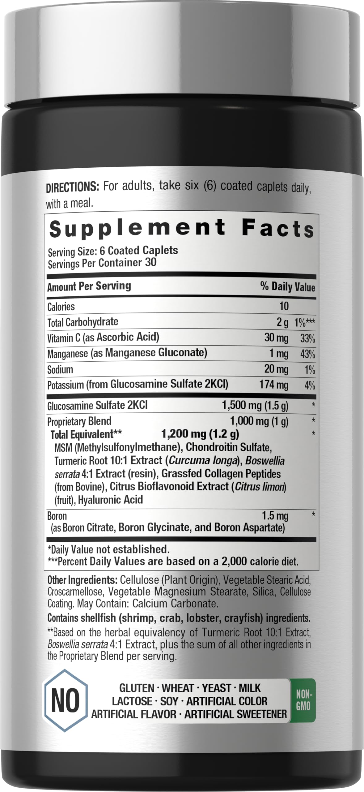 Détail des gélules de Glucosamine Chondroitin Horbäach