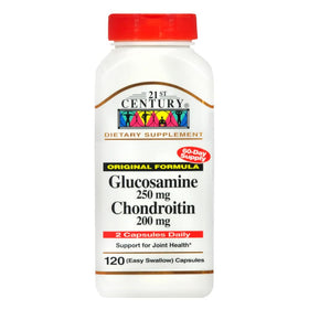 Détail des gélules de glucosamine et chondroïtine 21st Century