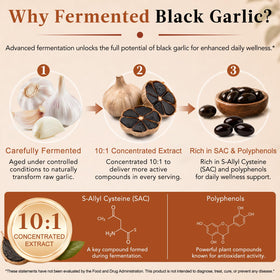 Détail des gélules de JYVGNLXS Extrait de Ail Noir Fermenté