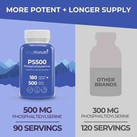 Détail des gélules de Phosphatidylserine Pure 500mg