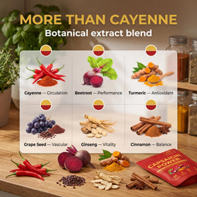 Détail des gélules de piment de cayenne Thicair