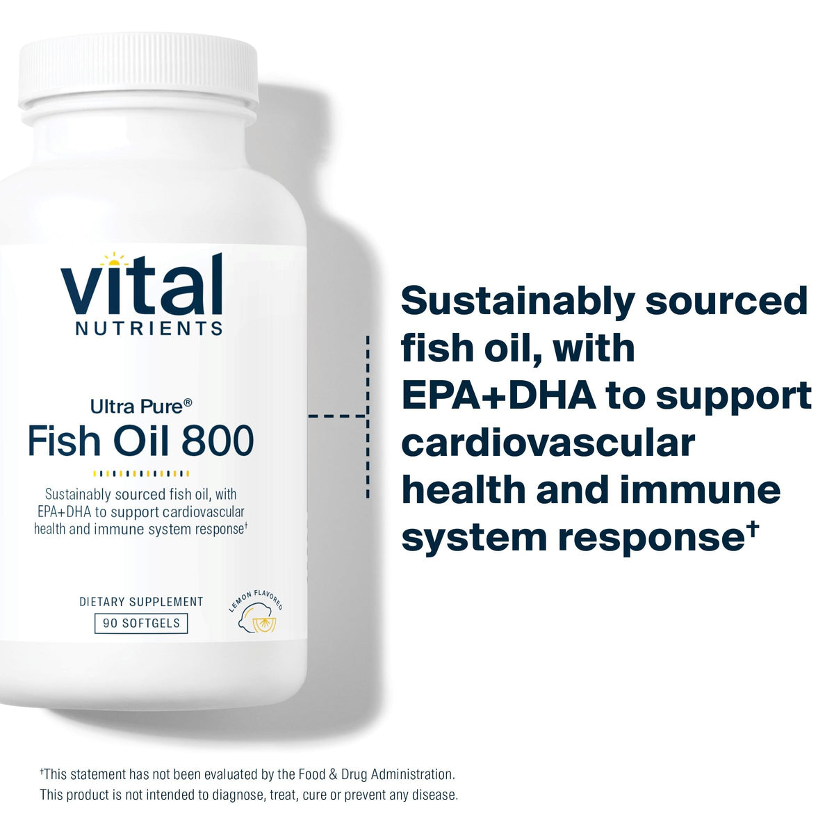 Détail des gélules de Vital Nutrients Huile de Poisson