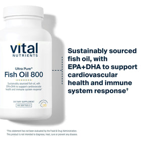 Détail des gélules de Vital Nutrients Huile de Poisson