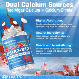 Détail des gélules LILICARE Calcium 1200 mg