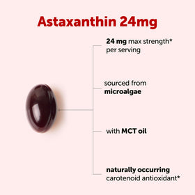 Détail des gélules molles Astaxanthin avec huile MCT