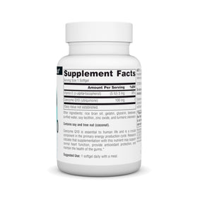 Détail des gélules molles de Source Naturals Coenzyme Q10