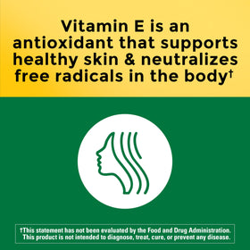 Détail des gélules molles de Vitamine E Nature Made