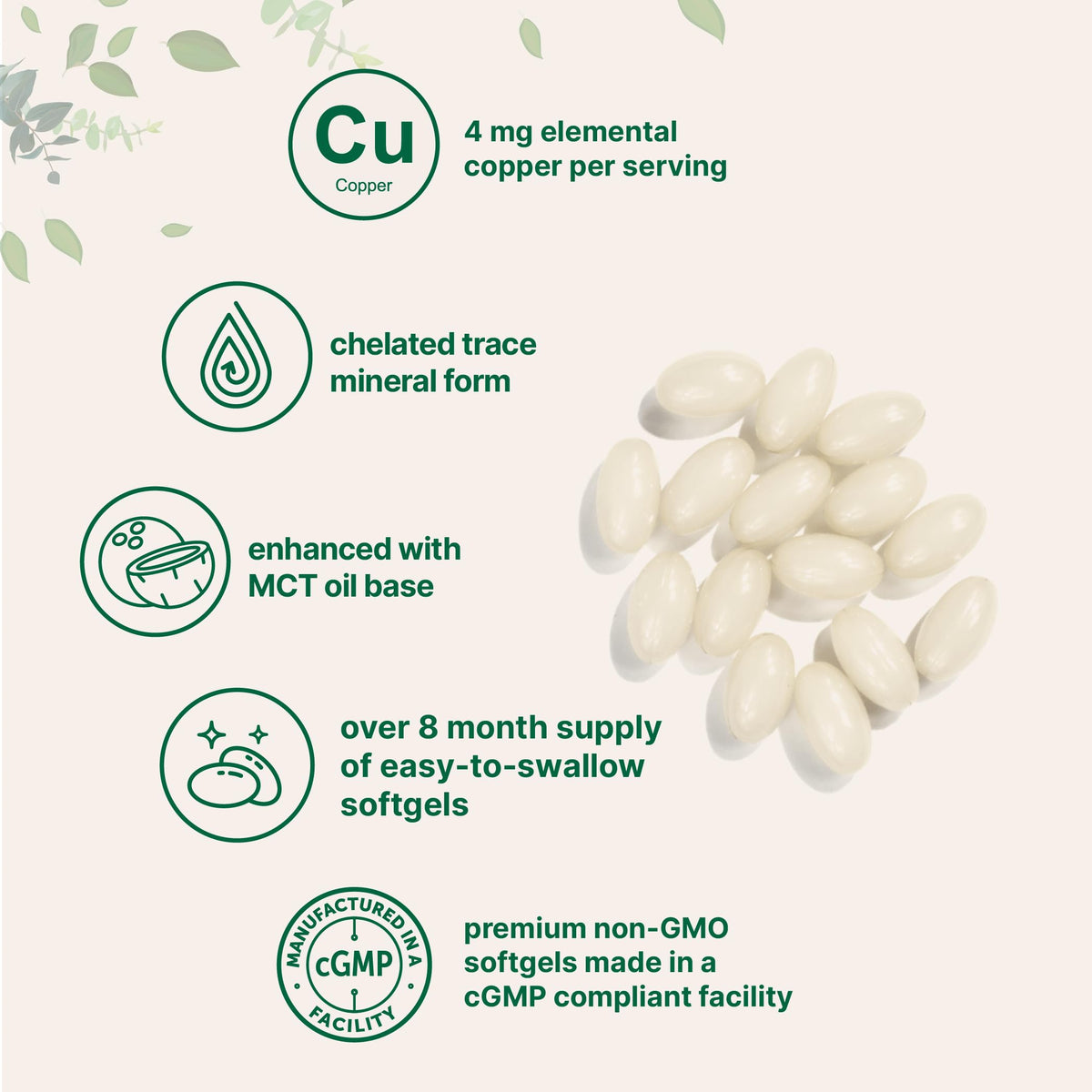 Détail des gélules molles Micro Ingredients pour un usage quotidien