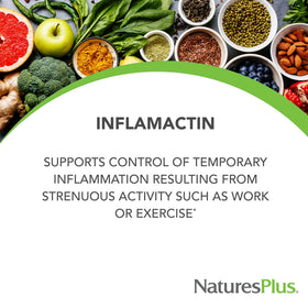 Détail des gélules NaturesPlus InflamActin avec étiquette