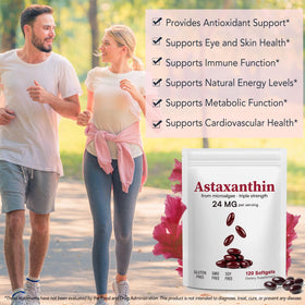 Détail des gélules NQINQI Astaxanthine 24 mg