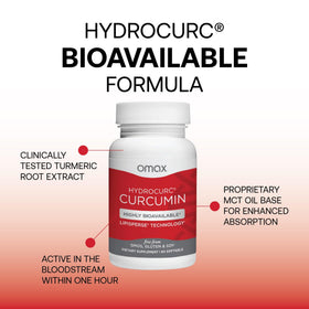 Détail des gélules Omax3 Curcuma Curcumine avec huile MCT
