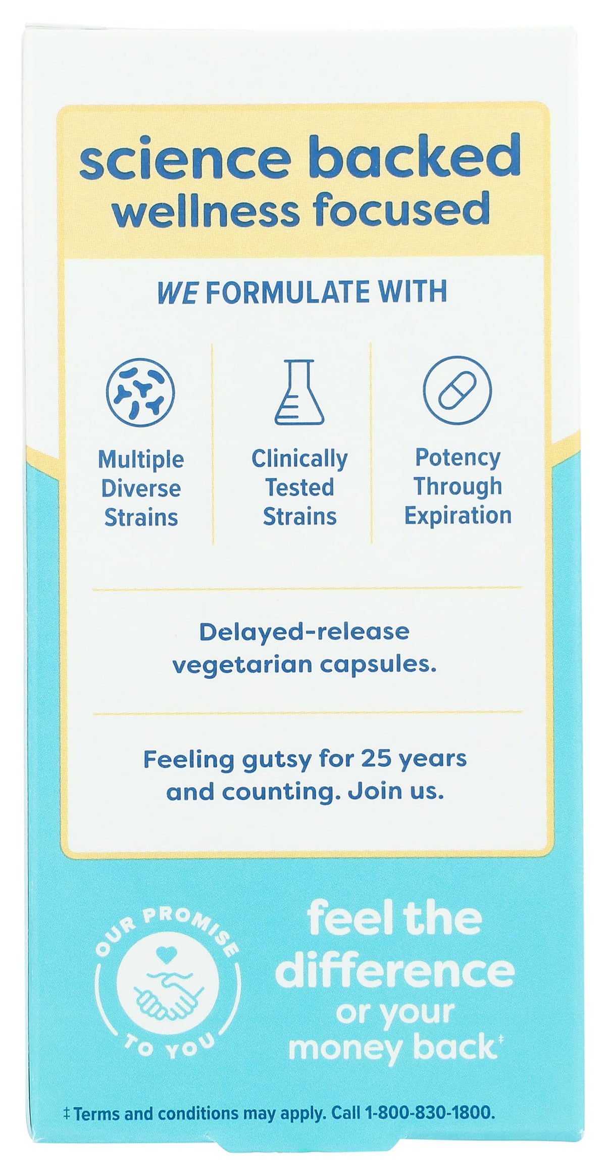 Détail des gélules Renew Life PROBIOTIC 150B ULTMT Care