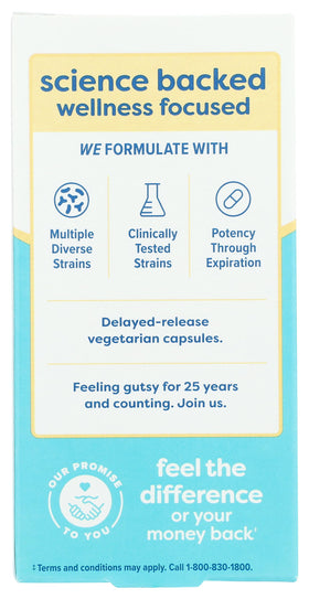 Détail des gélules Renew Life PROBIOTIC 150B ULTMT Care