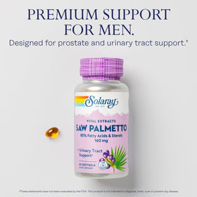 Détail des gélules SOLARAY Extrait de Palmetto