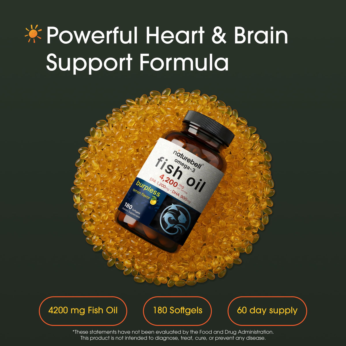 Détail des gélules souples NatureBell Omega-3