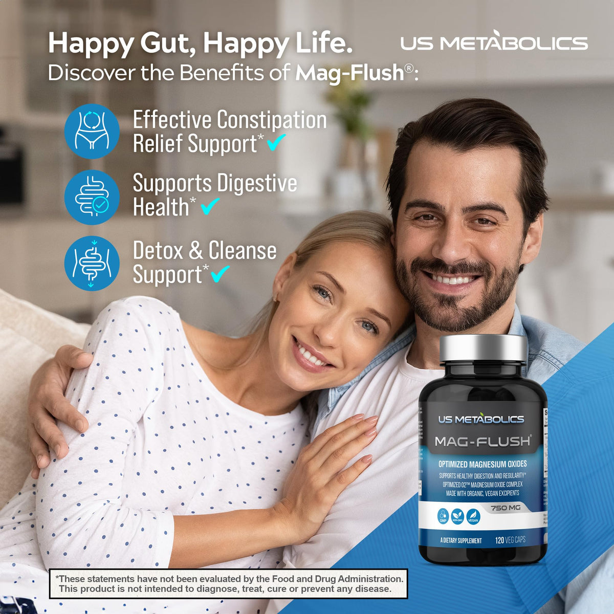 Détail des gélules US a balanced routine Mag Flush
