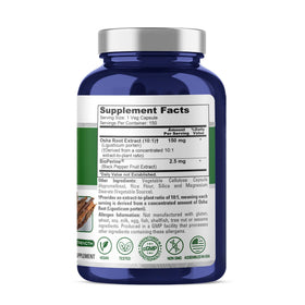 Détail des gélules végétales NusaPure Osha Root