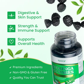 Détail des gommes de Moringa, couleur et texture