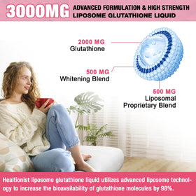 Détail des gouttes de Healtionist Liposomal Glutathione