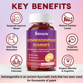 Détail des gummies Ashwagandha Sieralyn dans une main