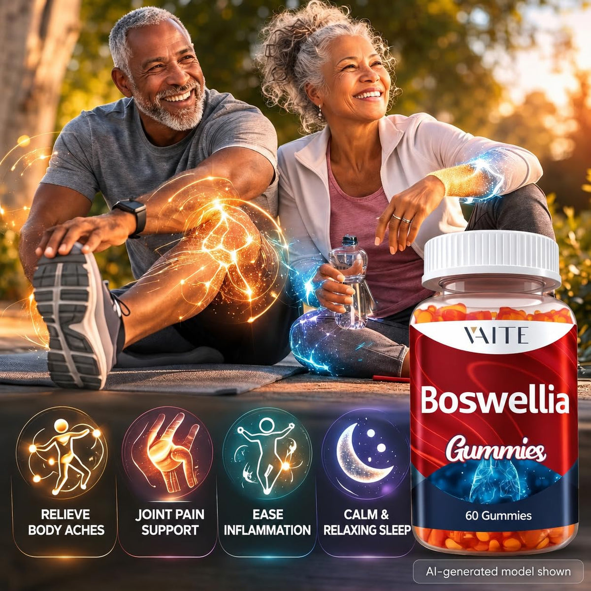 Détail des gummies de Boswellia Serrata VAITE