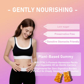 Détail des gummies de calcium avec vitamine D3 et B12