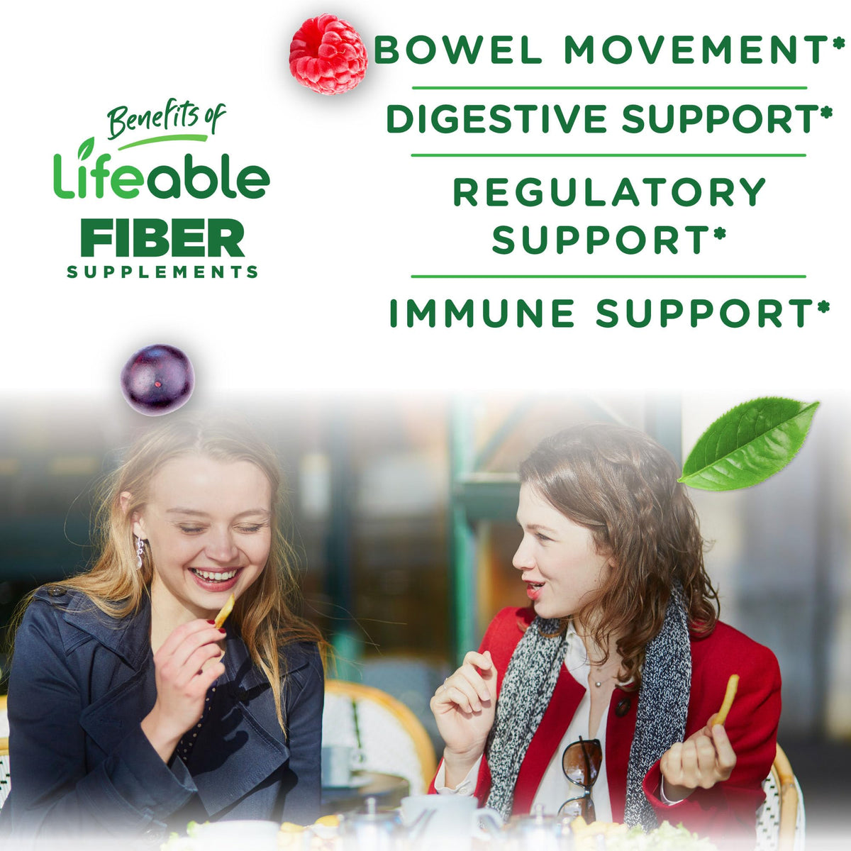 Détail des Gummies de Fibres Sans Sucre Lifeable