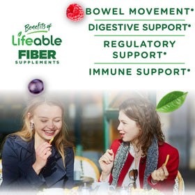 Détail des Gummies de Fibres Sans Sucre Lifeable