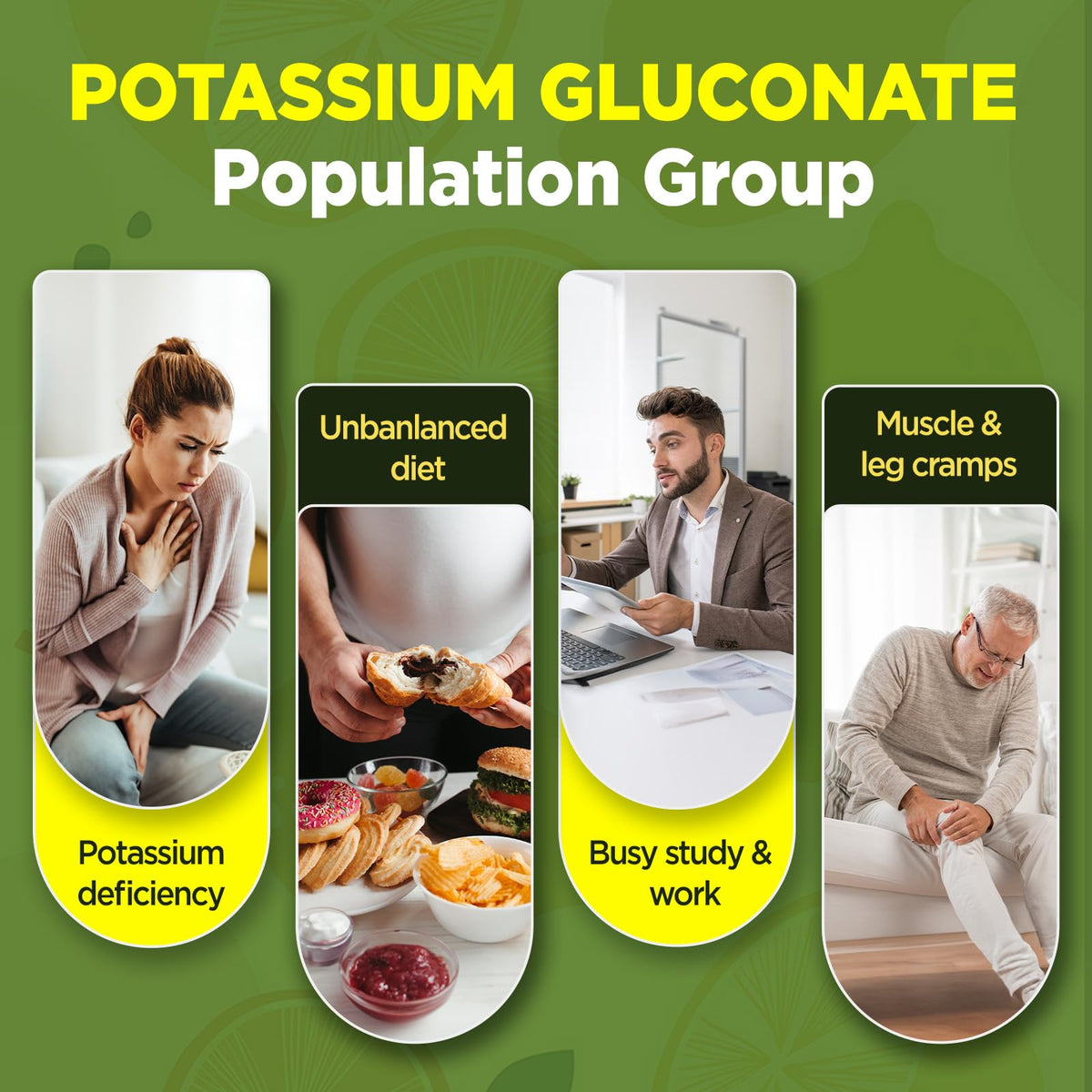Détail des gummies de Gluconate de Potassium GREABBY, texture