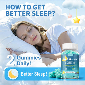 Détail des gummies de glycinate de magnésium esverco avec vitamine C