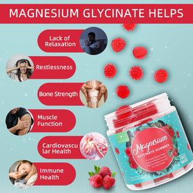 Détail des gummies de magnésium glycinate AFXMATE