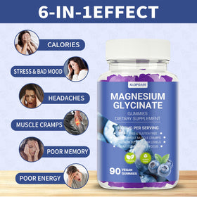 Détail des gummies de Magnésium Glycinate ALOPOA01