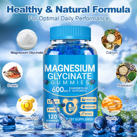 Détail des gummies de magnésium glycinate Cytona avec un goût de framboise