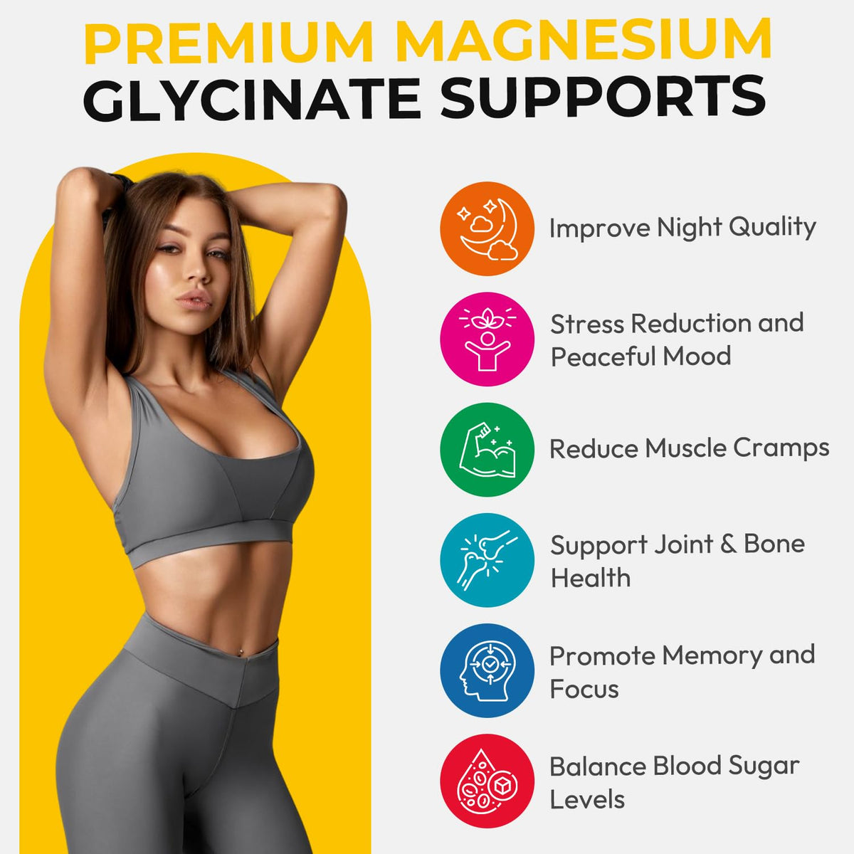 Détail des gummies de magnésium glycinate Xytora saveur ananas