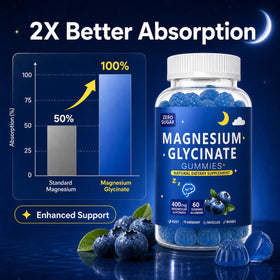 Détail des gummies de magnésium hcusmile en gros plan