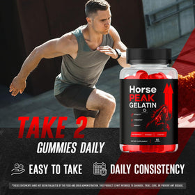 Détail des gummies Gelée de Cheval Peak OVICIA