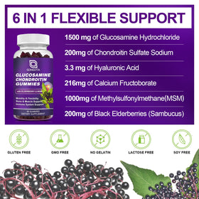 Détail des gummies Glucosamine Chondroitin GONGOTA dans une main