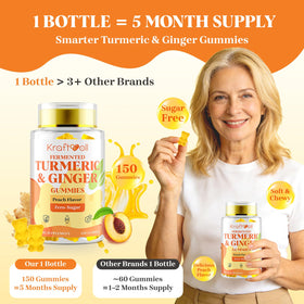 Détail des gummies Kraftvoll au curcuma et gingembre