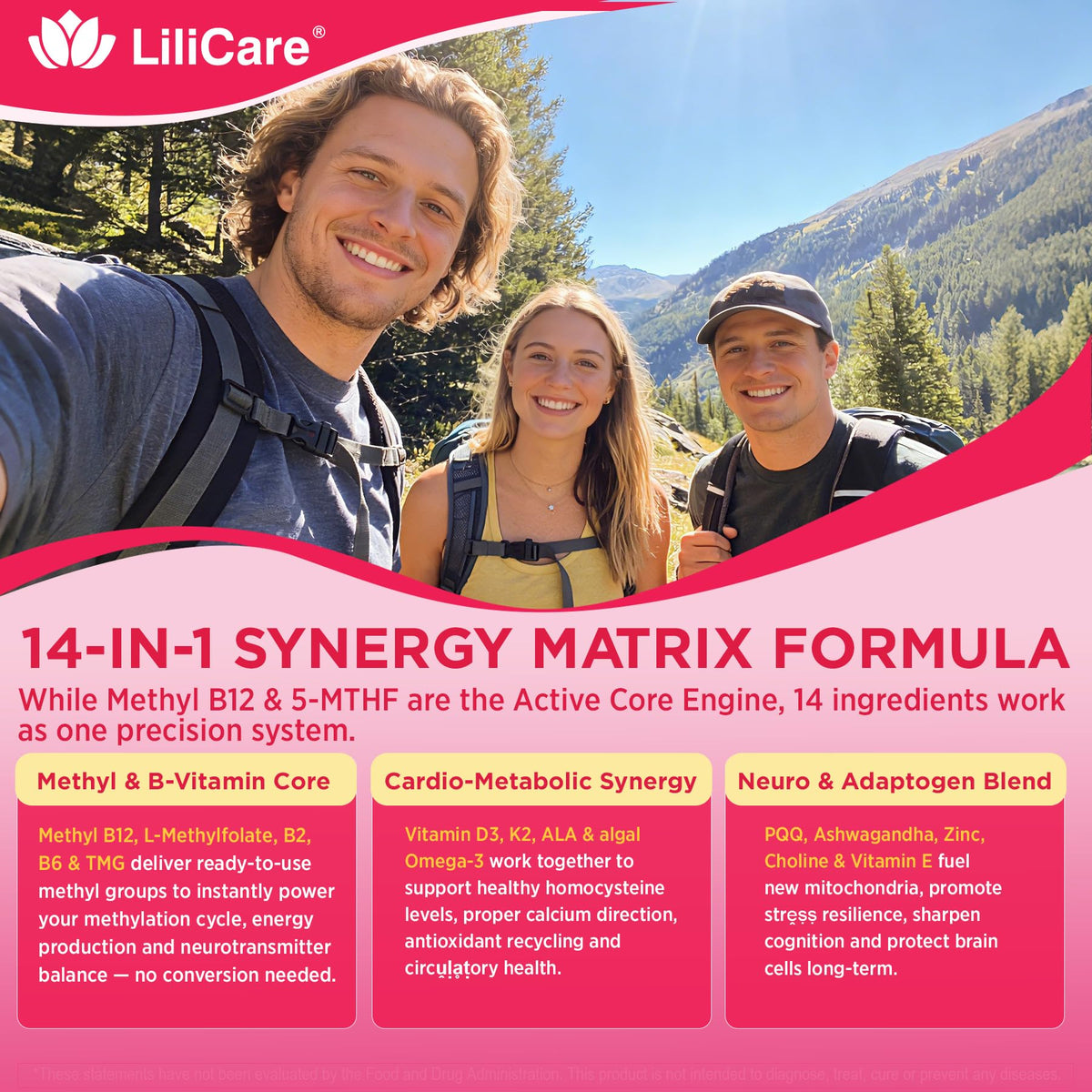 Détail des gummies LILICARE Methyl B12 & Folate