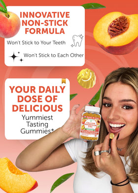 Détail des gummies Lunakai Calcium Magnésium Zinc avec Vitamine D3 et K2