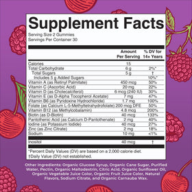 Détail des gummies multivitamines bio MARYRUTH'S