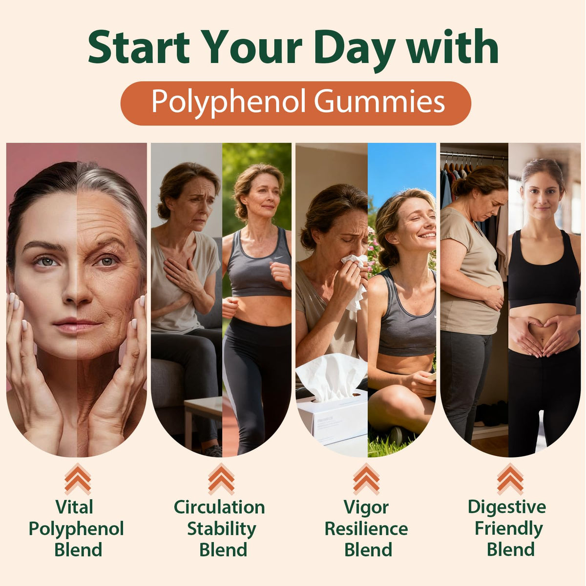 Détail des Gummies Polyphénols Nepeolithia 60 Gummies