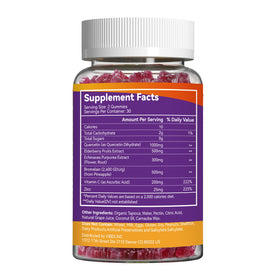 Détail des Gummies Quercétine Agumoon avec étiquette