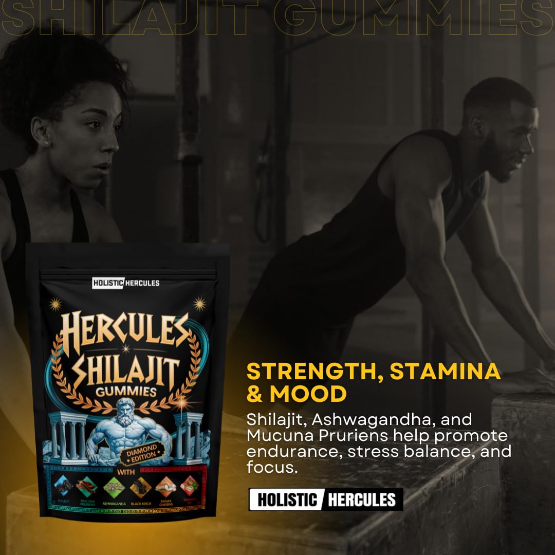 Détail des gummies Shilajit Holistic Hercules