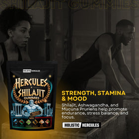 Détail des gummies Shilajit Holistic Hercules