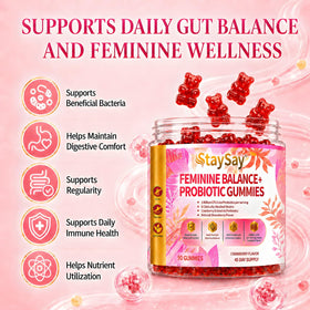 Détail des gummies StaySay saveur canneberge