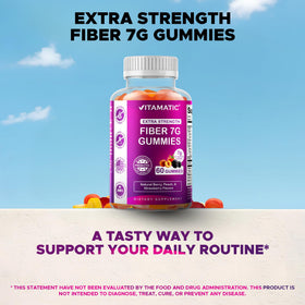 Détail des gummies Vitamatic en forme de fruit