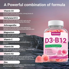 Détail des gummies Wiszeen avec ingrédients visibles