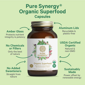 Détail des ingrédients bio dans les gélules PURE SYNERGY